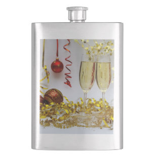 SlipperyJoe's Neujahrsfeier Toast golden Flachmann