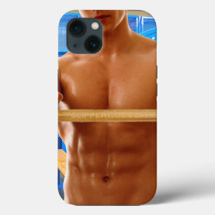 SlipperyJoe's oberkörperfreier muskulöser Mann Bau Case-Mate iPhone Hülle