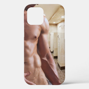 SlipperyJoe's oberkörperfreier muskulöser Männer-T Case-Mate iPhone Hülle