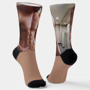 SlipperyJoe's oberkörperfreier muskulöser Männer-T Socken
