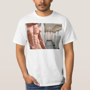 SlipperyJoe's oberkörperfreier muskulöser Männer-T T-Shirt