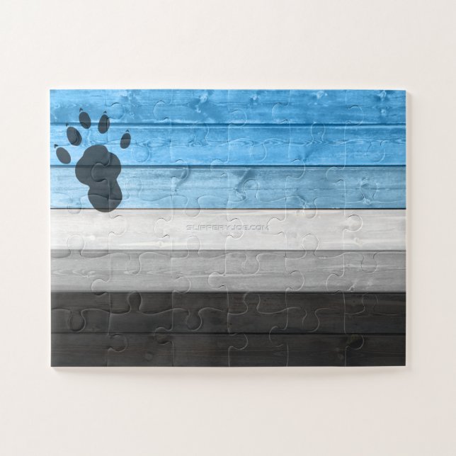 SlipperyJoe's Otter-Pfoten-Holzkastenstruktur Bär- (Horizontal)