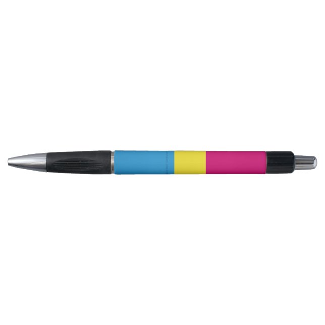 SlipperyJoe's pansexual pride flag gender-blind pi Kugelschreiber (Vorderseite)