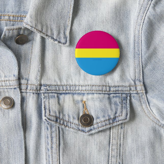 SlipperyJoe's pansexual Stolz Flag Gender-blinde p Button (Beispiel)