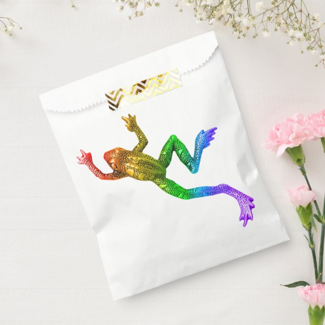 SlipperyJoe's Pride Frog-Figur Lebhaft farbig Geschenktütchen (Versiegelt)
