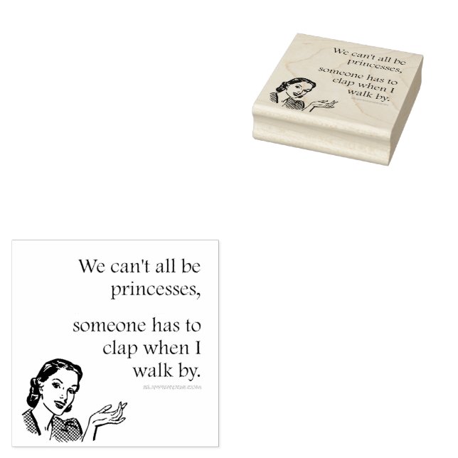 SlipperyJoe's Princess-Klaps, der lustige 50er-Vin Gummistempel (Stempel)