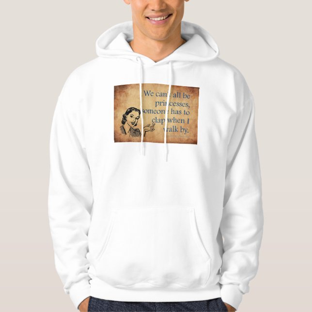 SlipperyJoe's Princess-Klaps, der lustige 50er-Vin Hoodie (Vorderseite)