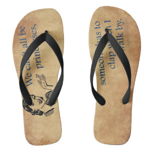 SlipperyJoe's Prinzessin klatscht lustig beim Gehe Flip Flops