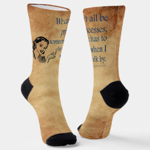 SlipperyJoe's Prinzessinnen klatschen Vintage-Plak Socken