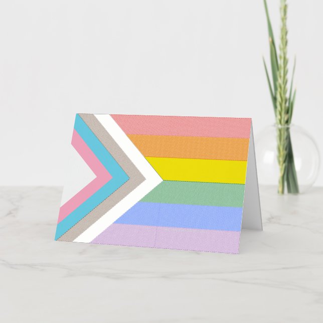 SlipperyJoe's Progress Pride Flag Gay-Geschenke LG (Vorderseite)