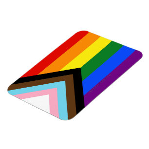 SlipperyJoe's Progress Pride Flag Gay-Geschenke LG Magnet