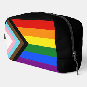 SlipperyJoe's Progress Pride Flag sechs klassische Waschbeutel