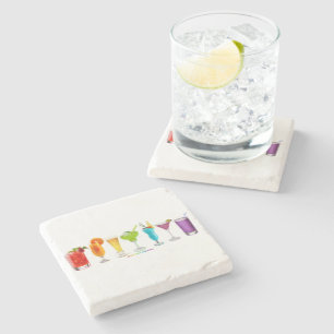 SlipperyJoe's prost alkohol cocktails LGBTQIA schw Steinuntersetzer