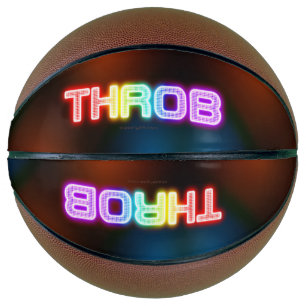 SlipperyJoe's pulsierender regenbogenartiger Farbv Basketball