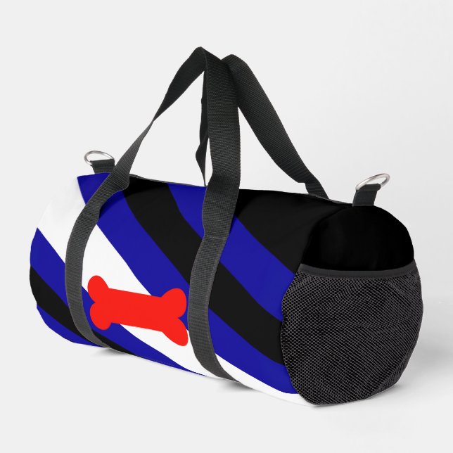 SlipperyJoe's Puppy-Play-Pride-Flag fetishes LGBTQ Duffle Bag (Rechte Ecke)