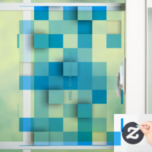 SlipperyJoe's Quadrat Kunstwerk Mosaik modernen dr Fensteraufkleber