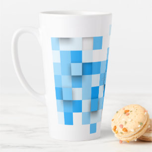 SlipperyJoe's Quadrat Kunstwerk Mosaik modernen dr Milchtasse