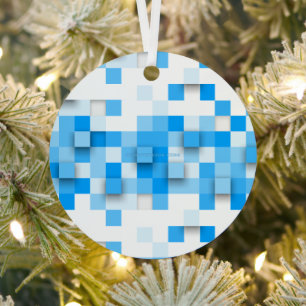 SlipperyJoe's Quadrat Kunstwerk Mosaik modernen dr Ornament Aus Metall