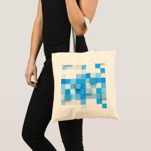 SlipperyJoe's Quadrat Kunstwerk Mosaik modernen dr Tragetasche