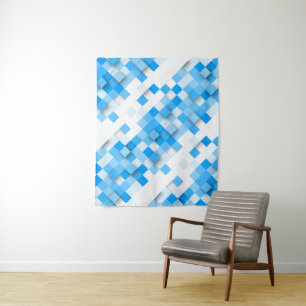 SlipperyJoe's Quadrat Kunstwerk Mosaik modernen dr Wandteppich