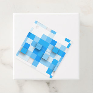 SlipperyJoe's Quadrate Kunstwerk Mosaik modern dre Geschenkanhänger