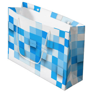 SlipperyJoe's Quadrate Kunstwerk Mosaik modern dre Große Geschenktüte