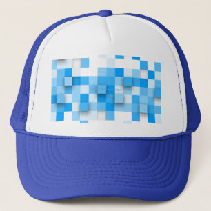 SlipperyJoe's Quadrate Kunstwerk Mosaik modern dre Truckerkappe
