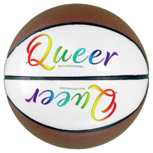 SlipperyJoe's quee Stolzfarben Wort bunt vib Basketball