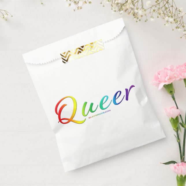 SlipperyJoe's quee Stolzfarben Wort bunt vib Geschenktütchen (Versiegelt)