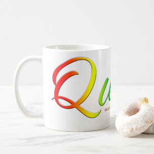 SlipperyJoe's quee Stolzfarben Wort bunt vib Kaffeetasse