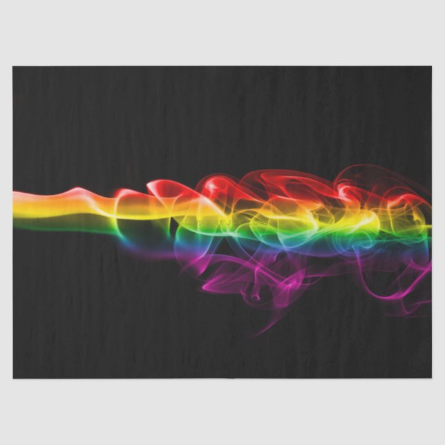 SlipperyJoe's Rainbow smoke vapour ripple rainbow  Seidenpapier (Vorderseite)