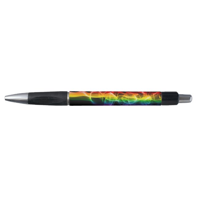 SlipperyJoe's rauchlebendige Regenbogenfarben feie Kugelschreiber (Vorderseite)