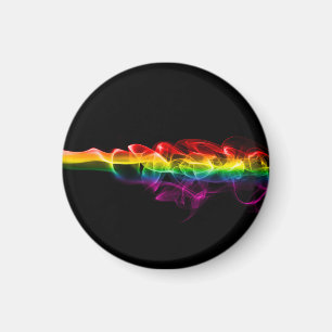 SlipperyJoe's rauchlebendige Regenbogenfarben feie Magnet