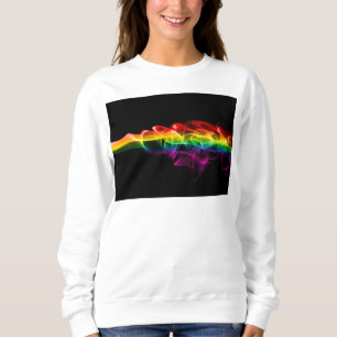 SlipperyJoe's rauchlebendige Regenbogenfarben feie Sweatshirt