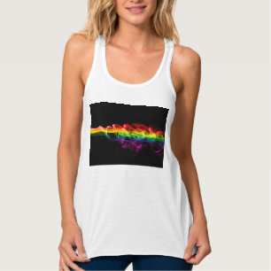 SlipperyJoe's rauchlebendige Regenbogenfarben feie Tank Top