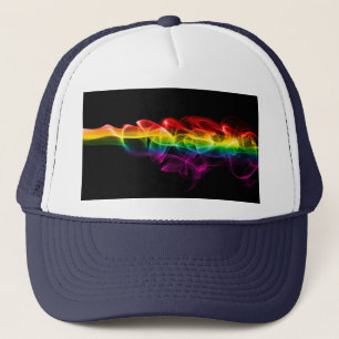 SlipperyJoe's rauchlebendige Regenbogenfarben feie Truckerkappe