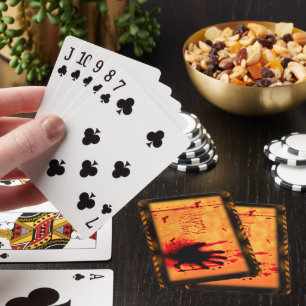 SlipperyJoe's raue Happy Halloween Grafik gezackt Spielkarten
