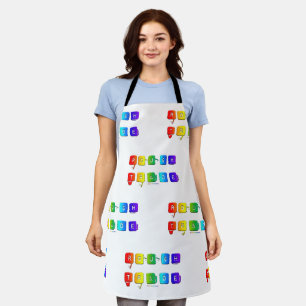 SlipperyJoe's rauer Handel queere Pop-Typografie S Schürze