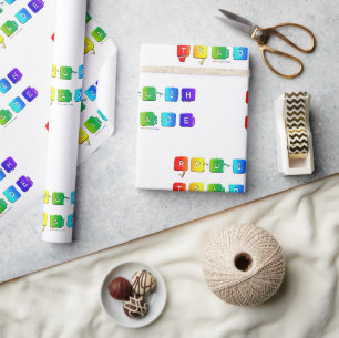 SlipperyJoe's rauer queer Pop-Typografie-Slang Geschenkpapier