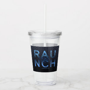 SlipperyJoe's raunch metallischen großen blauen Bu Acryltrinkbecher