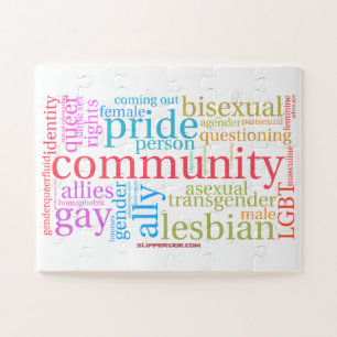 SlipperyJoe's Regenbogen-LGBTQ+-Community-Wortwolk