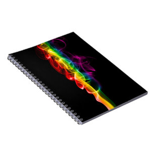 SlipperyJoe's Regenbogen-Rauch-Dampf-Wellen-Regenb Notizblock