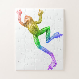SlipperyJoe's regenbogenfarbener Frosch gerenderte