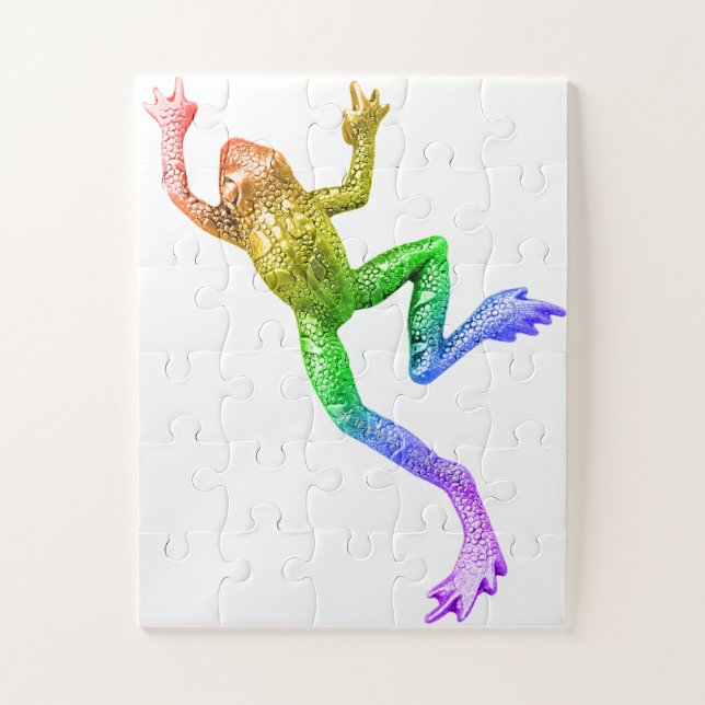 SlipperyJoe's regenbogenfarbener Frosch gerenderte (Vertikal)