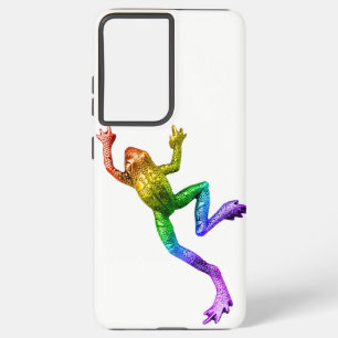 SlipperyJoe's regenbogenfarbener Frosch gerenderte Samsung Galaxy Hülle