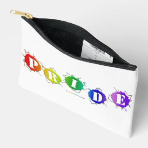 SlipperyJoe's regenbogenfarbenes Pride-Schild plat Zubehörtasche