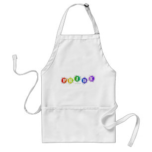 SlipperyJoe's regenbogenfarbenes Stolz-Zeichen dor Schürze