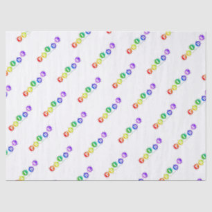 SlipperyJoe's regenbogenfarbenes Stolz-Zeichen dor Seidenpapier