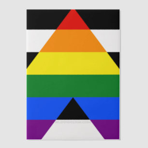 SlipperyJoes Regenbogenflagge für gerade Verbündet