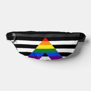 SlipperyJoes Regenbogenflagge für gerade Verbündet Bauchtasche